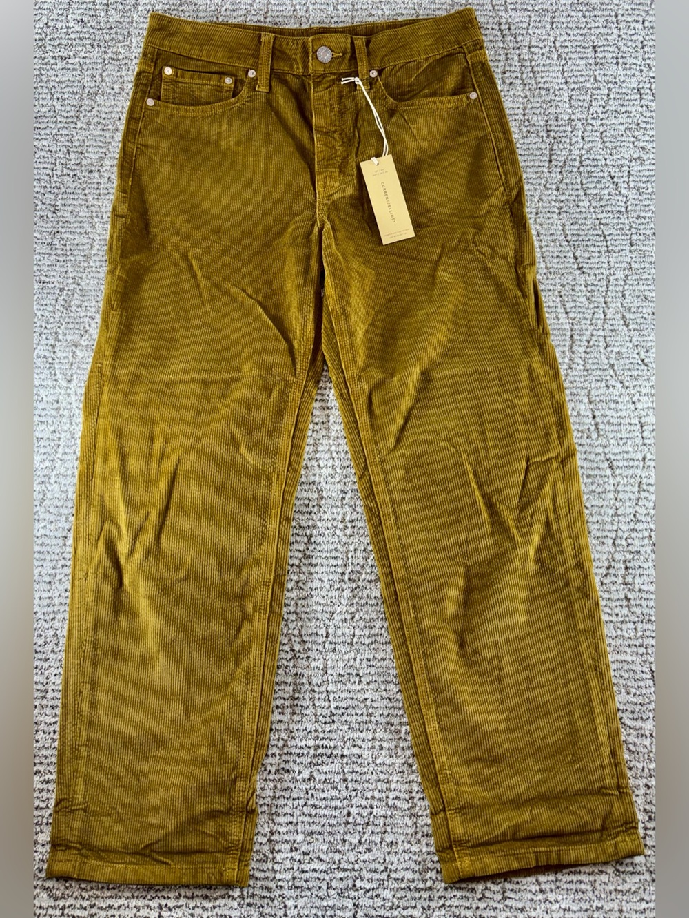 NEW Current/Elliott Women’s Size 26 Vintage Rich Caramel Corduroy Pants